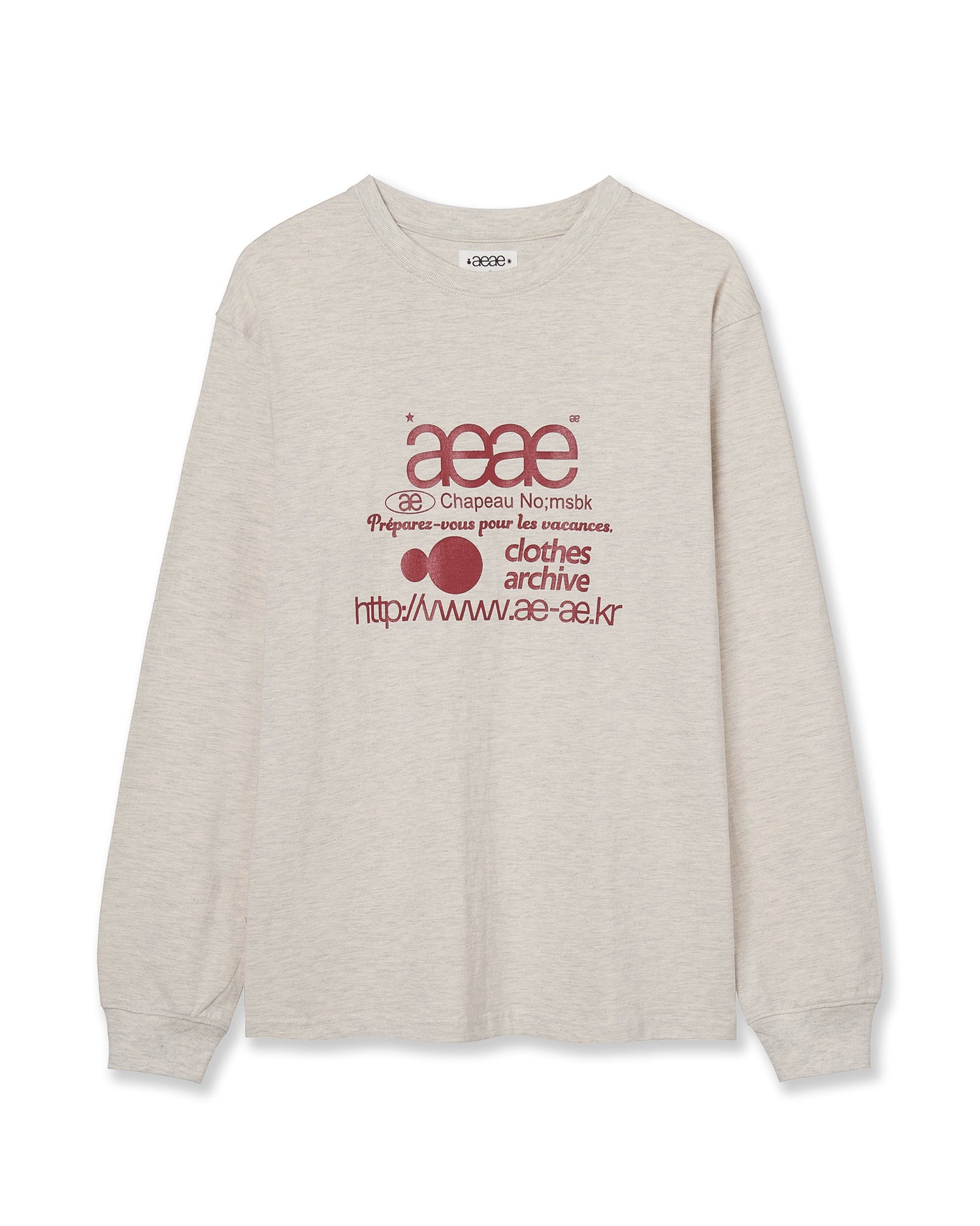 WEB LOGO L/S [OATMEAL]