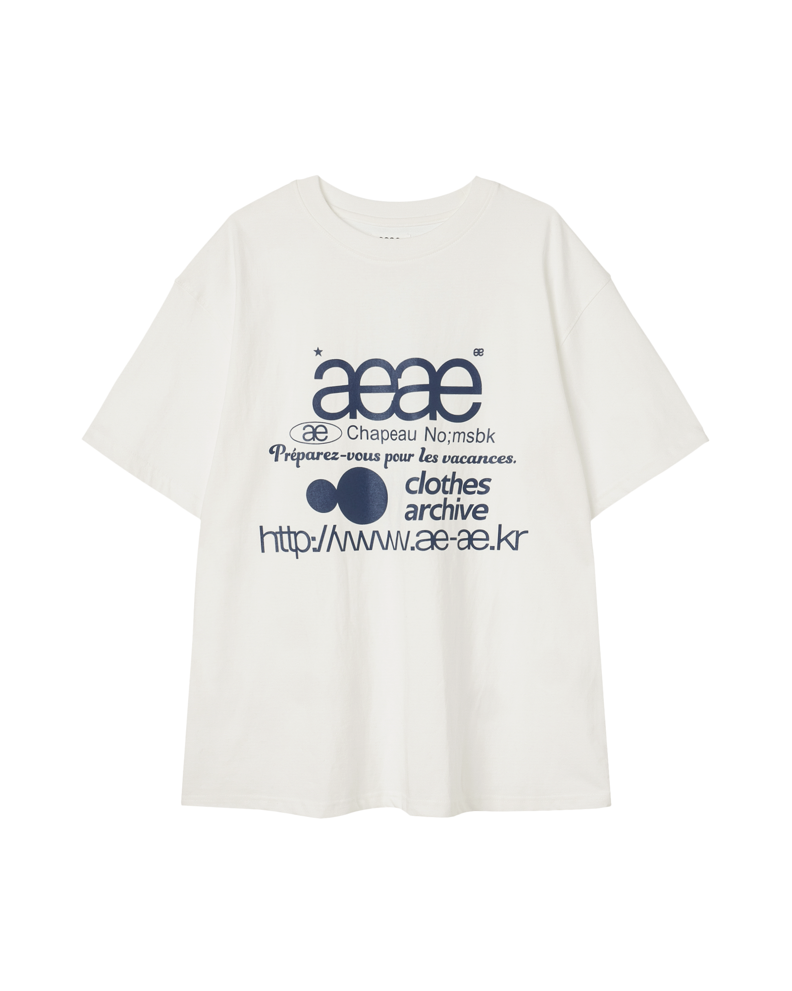 ★AEAE★ WEB LOGO TSHIRTS [WHITE] WEB LOGO T-SHIRTS [WHITE/BLUE] – aeae JAPAN