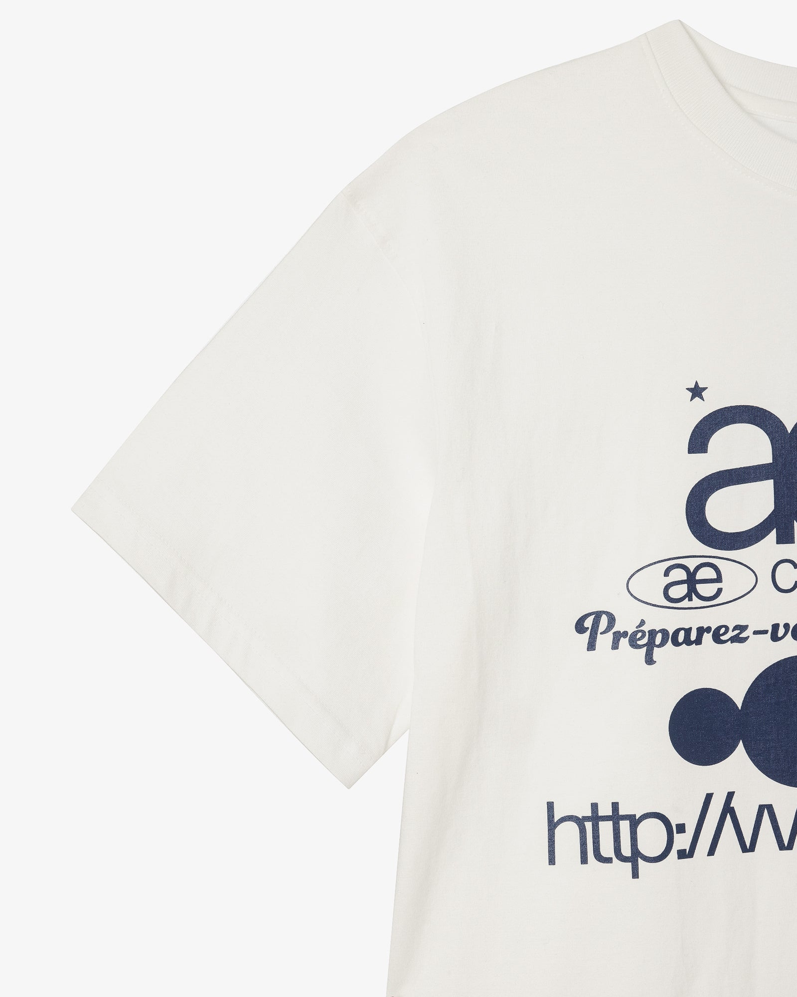 WEB LOGO T-SHIRTS [WHITE/BLUE] – aeae JAPAN