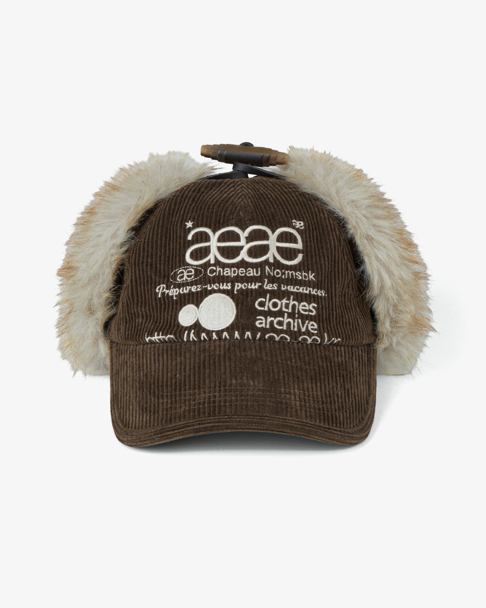 WEB LOGO TROOPER CAP [BROWN]