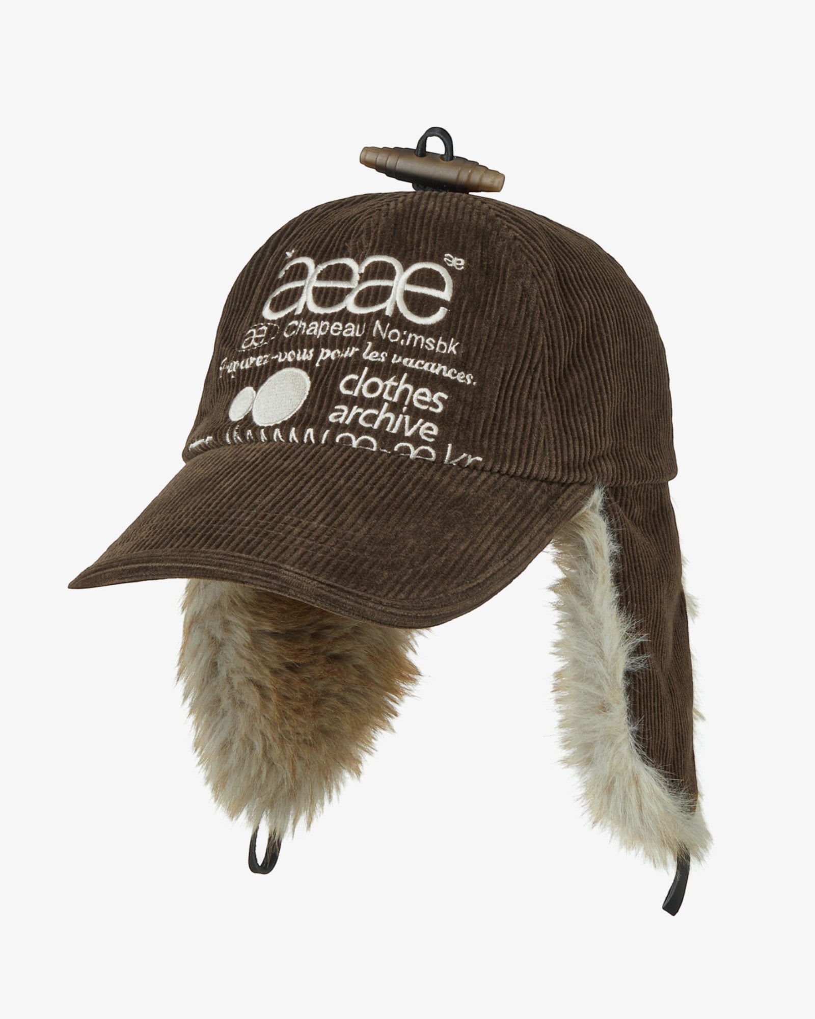 WEB LOGO TROOPER CAP [BROWN]