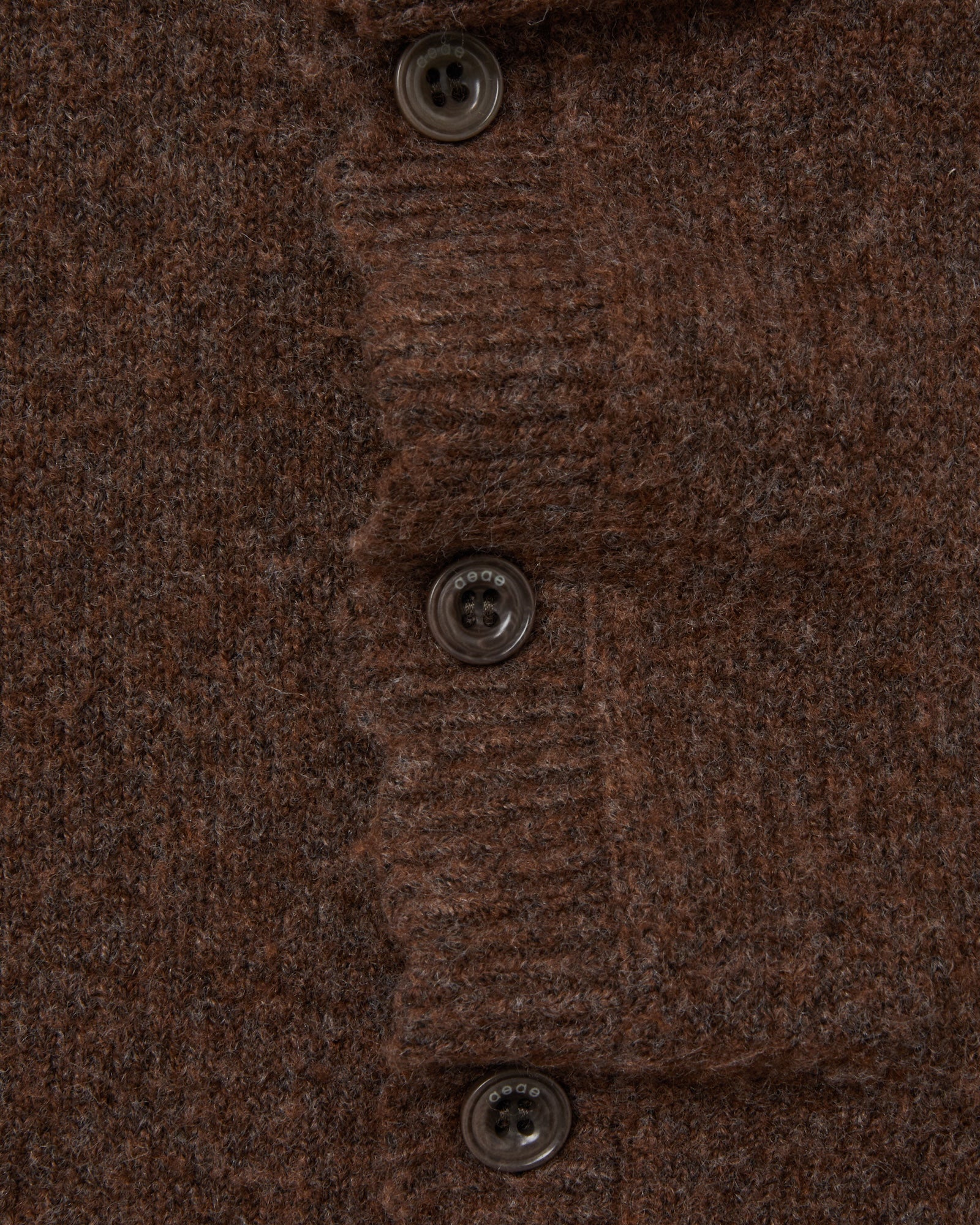 WRINKLE LAYERED CARDIGAN [BROWN]