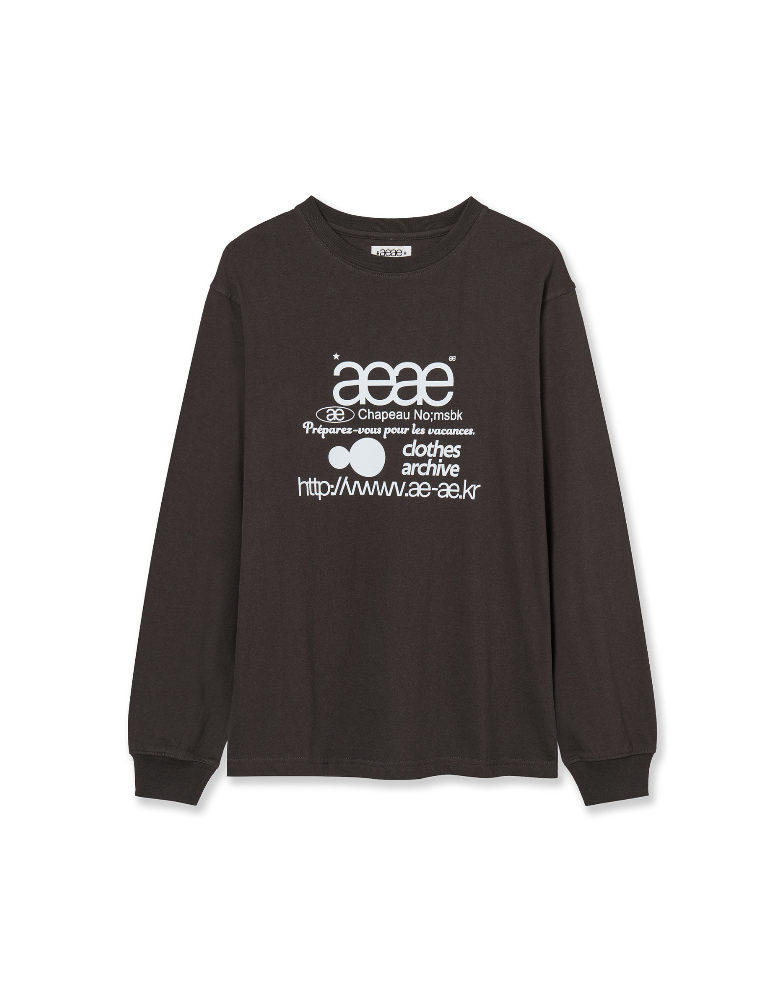 【予約商品】WEB LOGO L/S [CHARCOAL]