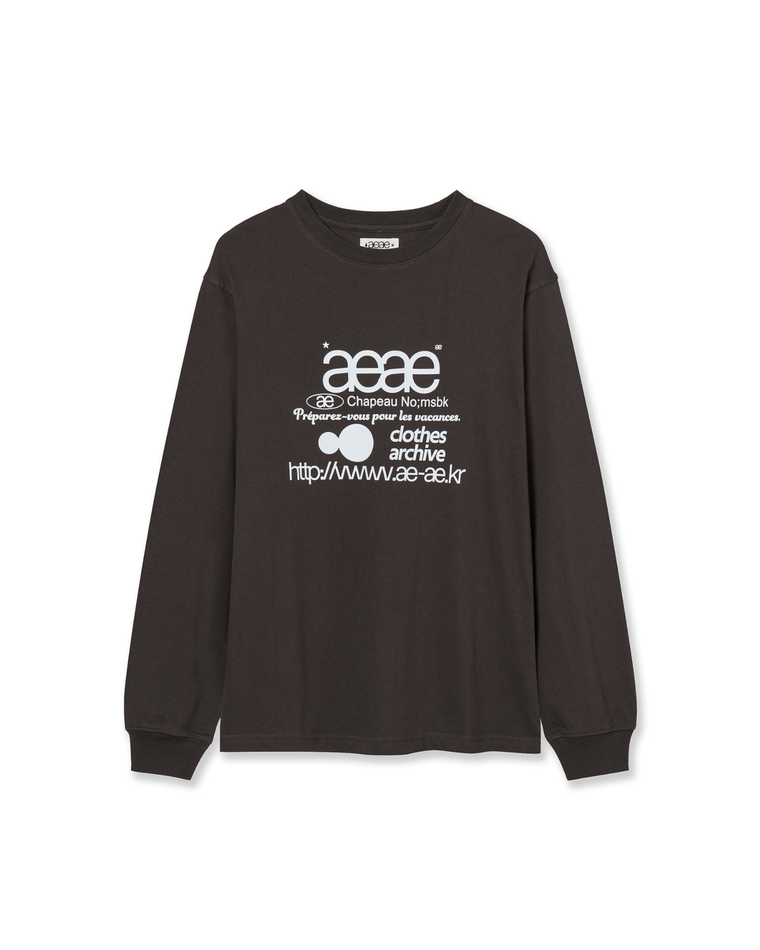 【予約商品】WEB LOGO L/S [CHARCOAL]