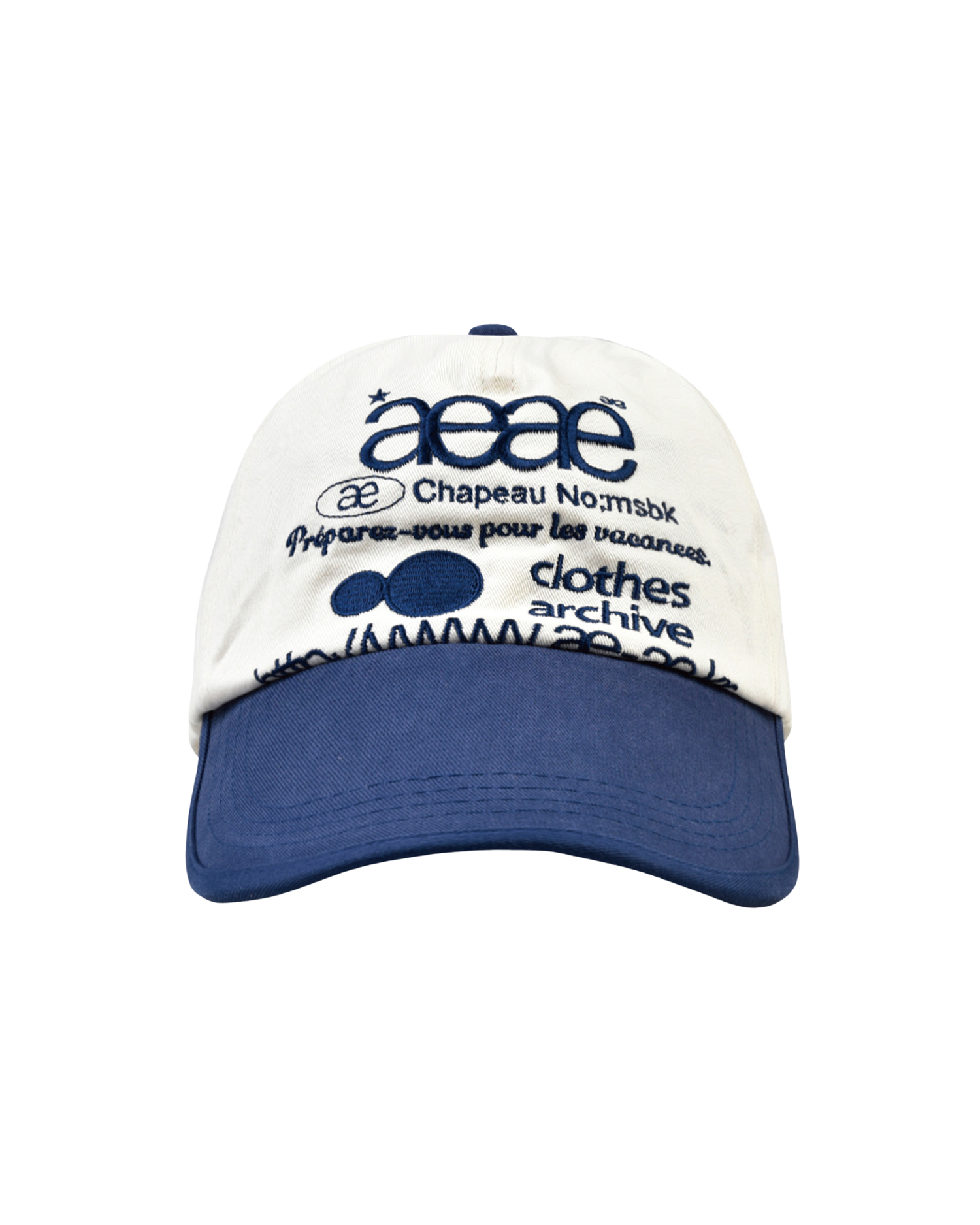 WEB LOGO TWO TONE BALL CAP [WHITE/BLUE]