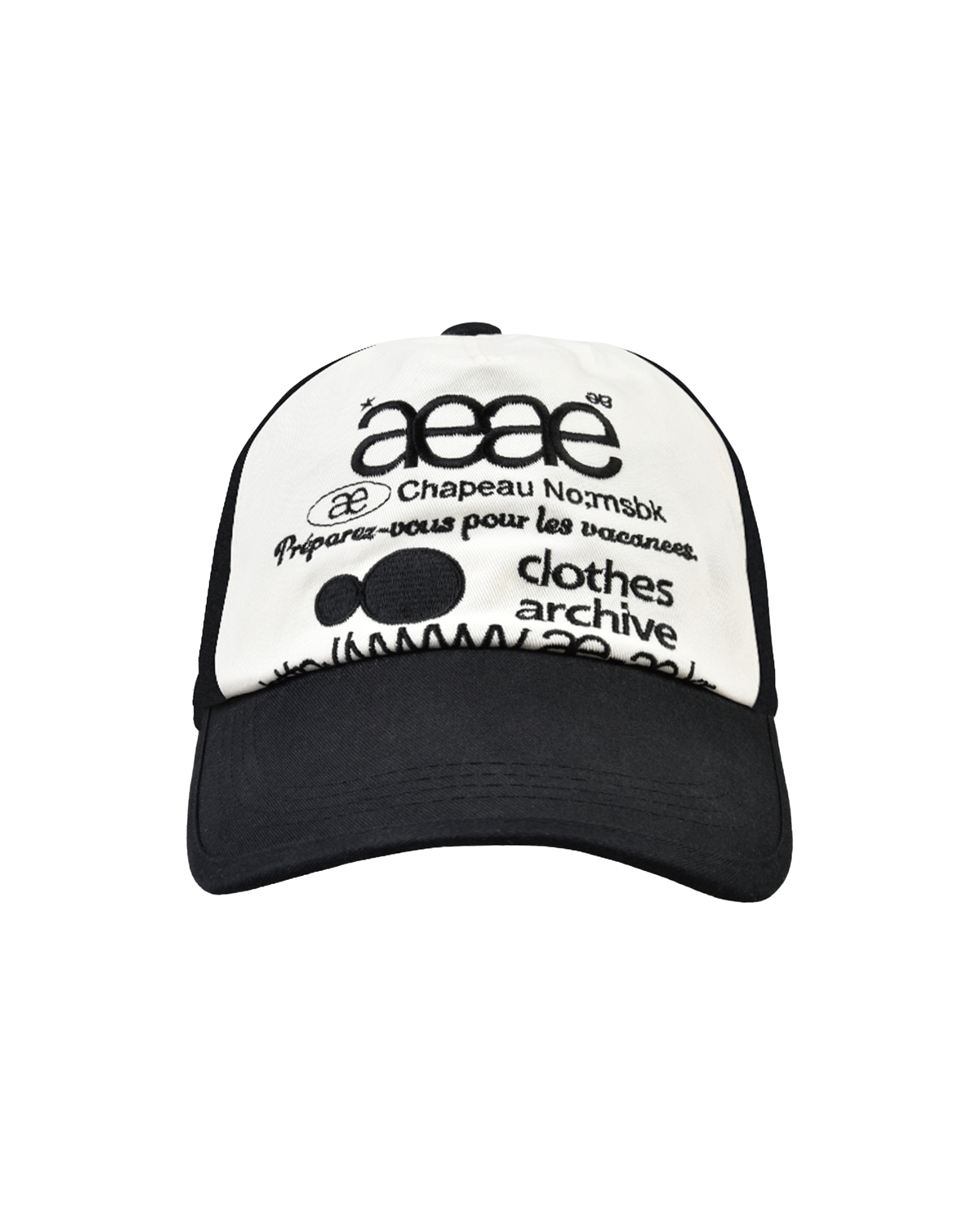 WEB LOGO TWO TONE BALL CAP [BLACK/WHITE]
