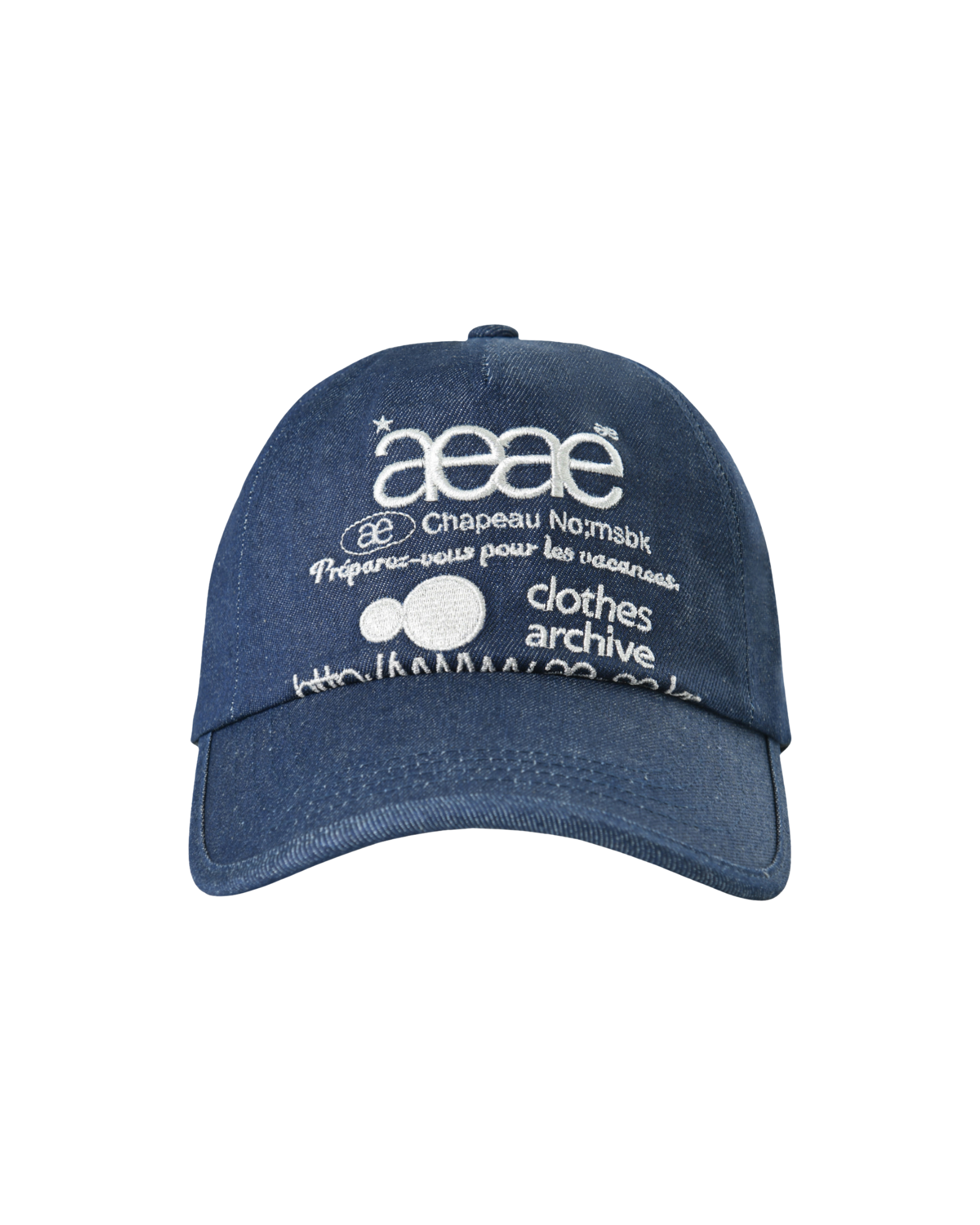 【予約商品】WEB LOGO DENIM 5 PANNEL CAP [MID BLUE]