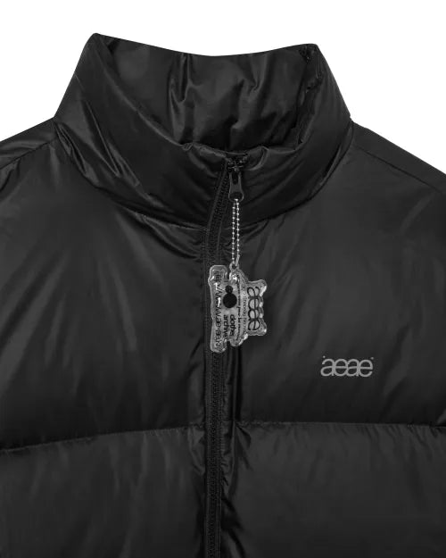WEB LOGO DOWN JACKET [BLACK]